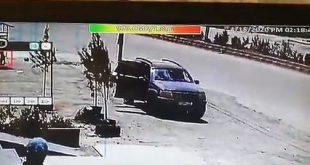 شاهد لحظة استهداف السيارة بصاروخ إسرائيلي في جديدة يابوس