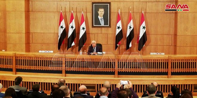 النص الكامل لمؤتمر وزير الخارجية السوري وليد المعلم