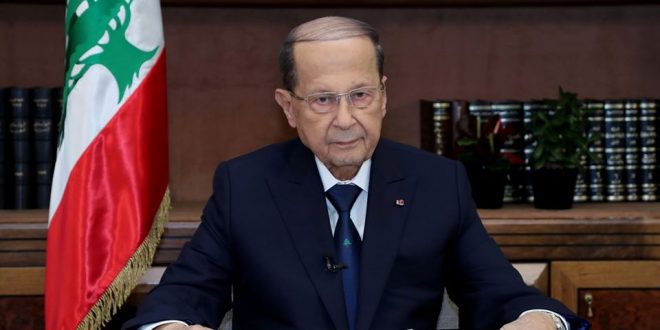 الرئيس اللبناني يحذر من اندلاع حرب أهلية