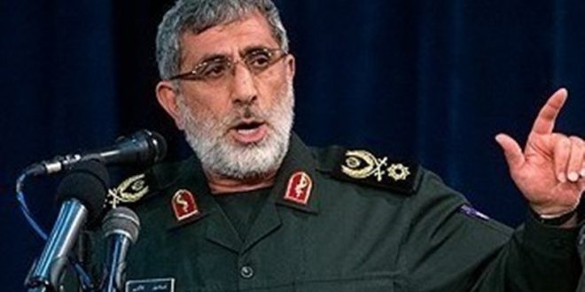 قائد فيلق القدس الإيراني يظهر في شرق سوريا متحدياً الولايات المتحدة