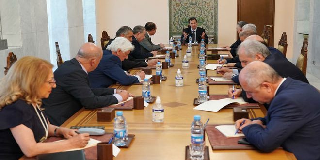 الرئيس الأسد يرأس اجتماعاً للقيادة المركزية لحزب البعث