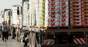 100 شاحنة سورية ولبنانية محملة بالخضار في طريقها إلى الخليج