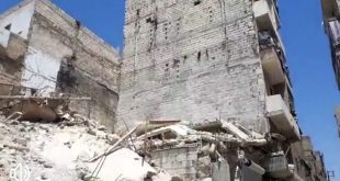 وفيات وجرحى إثر انهيار مبنى في حي كرم القاطرجي بحلب