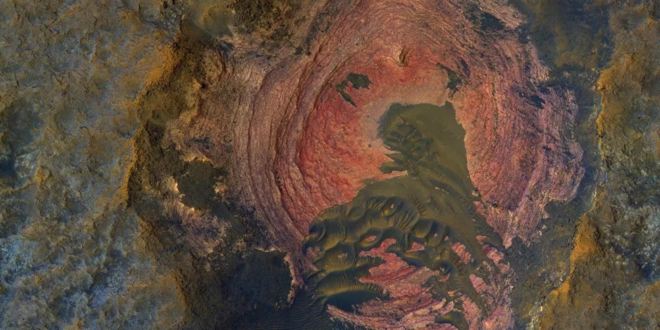 المريخ يحوي أنابيب بركانية تتسع لمدن كاملة... صور وفيديو