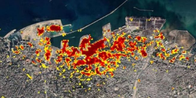 صورة لـ "ناسا".. هذا حجم كارثة انفجار مرفأ بيروت