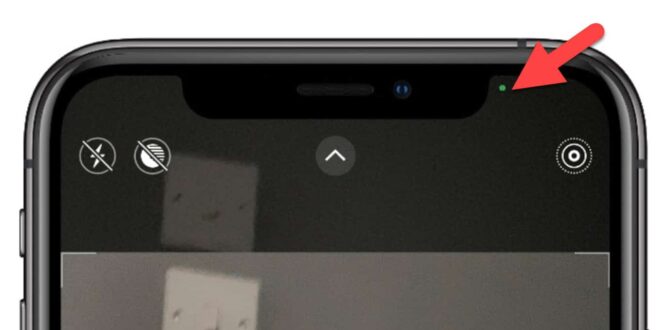 ماذا تعني النقاط الخضراء والبرتقالية التي تظهر على الشاشة في IOS 14 ؟