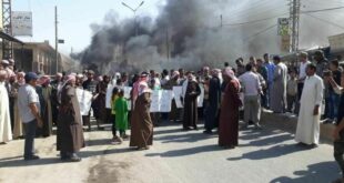احتجاجات كبيرة تعم أهم مدينة نفطية يسيطر عليها الجيش الأمريكي شرقي سوريا