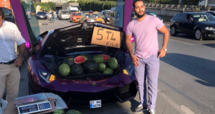 مليونير يبيع البطيخ بسيارة لامبورجيني يثير ضجة على الانترنت