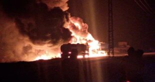 انفجار صهريج لنقل الوقود في مدينة الباب السورية