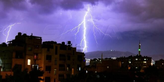 4 ساعات هطولات مطرية في دمشق تعادل ربع موسم مطري