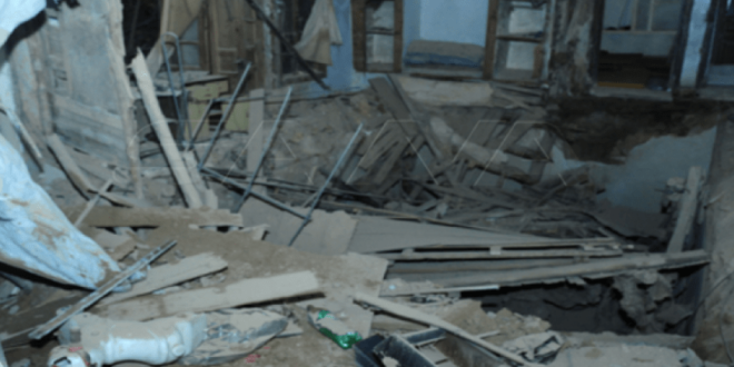 إنقاذ 9 أشخاص في انهيار منزل في حي السويقة في دمشق