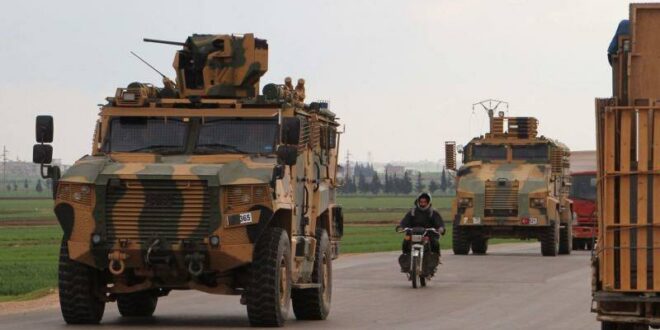 هجوم مسلح على رتل عسكري تركي شمال إدلب