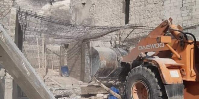 نظراً لخطورتها .. مجلس مدينة حلب ينفذ حملة هدم مركزية تستهدف عدد من الأبنية المخالفة