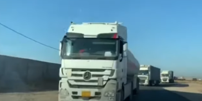 بالفيديو.. دخول قافلة للتحالف الدولي إلى سوريا قادمة من كردستان العراق