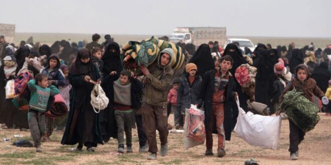 الدفعة ١٢ من المحتجزين داخل مخيم الهول تغادر إلى منازلها بريف حلب