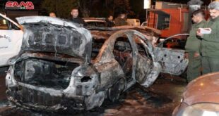 حريق في سيارة بشارع بغداد والأضرار مادية