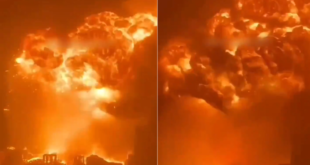 دمار كبير وحريق في مدينة أسدود بعد استهدافها بالصواريخ