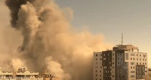 شاهد لحظة تدمير برج الجلاء.. مقر وسائل إعلام دولية كبيرة في غزة