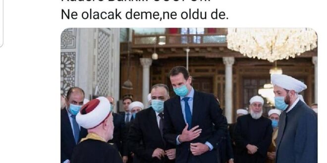 المعارضة التركية تسخر من أردوغان بنشر صور الرئيس الأسد خلال صلاته في المسجد الأموي