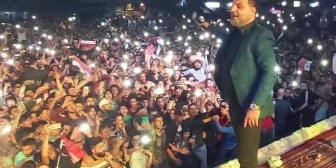 بهاء اليوسف يتعرض لموقف خطير في حفله بحمص