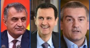 رئيسا أوسيتيا الجنوبية والقرم يهنئان الأسد بفوزه بالانتخابات الرئاسية
