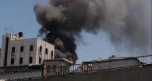 حريق ضخم وسط دمشق