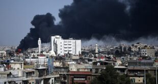 اندلاع حريق ضخم جنوب دمشق