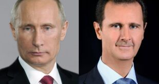 رسالة من الرئيس الأسد الى بوتين