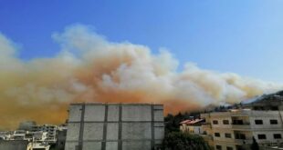 حرائق ضخمة في ريف حماة تقترب من المنازل