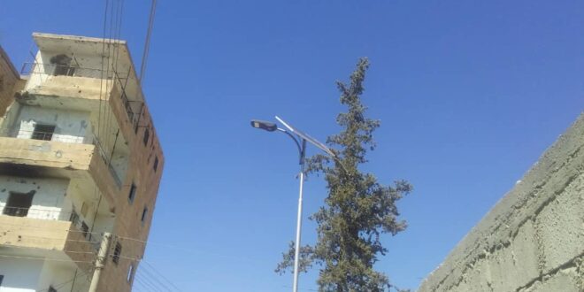 الطاقة البديلة لإنارة أحياء مدينة دير الزور