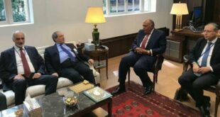 لقاء بين وزير الخارجية المصري ونظيره السوري