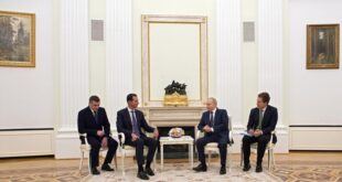 الكرملين يوضح حيثيات لقاء بوتين والأسد في الكرملين في ظل كورونا