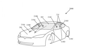 تيسلا تسجل براءة اختراع مساحات زجاج ليزرية