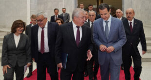 الرئيس الأسد يستقبل المبعوث الخاص للرئيس الروسي فلاديمير بوتين إلى سورية