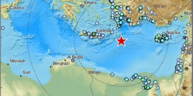زلزال يشعر به سكان مصر ولبنان وسوريا وتركيا