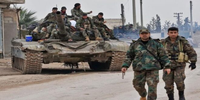 الجيش السوري يبدأ تمشيط قرى نصيب وأم المياذن والطيبة جنوب شرق مدينة درعا
