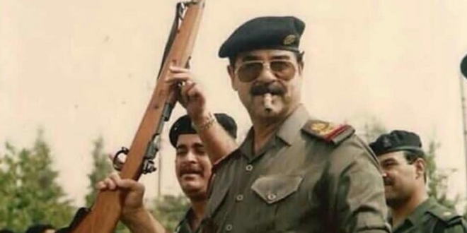 صدام حسين وزوجته
