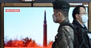 كوريا الشمالية تطلق جسما مجهولا باتجاه الشرق
