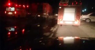 إصابة شخص جراء حريق ضمن خزانات مازوت بالمزة