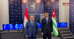 سوريا وأبخازيا توقعان مذكرة تفاهم وتعاون