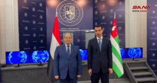 سوريا وأبخازيا توقعان مذكرة تفاهم وتعاون