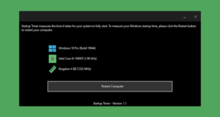 أداة محمولة لقياس وقت إقلاع الويندوز ومعرفة قوة حاسوبك