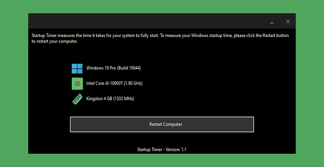 أداة محمولة لقياس وقت إقلاع الويندوز ومعرفة قوة حاسوبك
