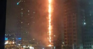 حريق هائل يلتهم برجا سكنيا في اسطنبول (فيديو)