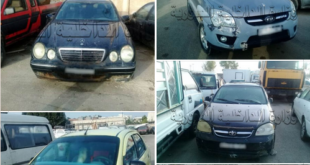 توقيف 6 سيارات مذاع البحث عنها في حمص بقضايا بينها السرقة و السلب