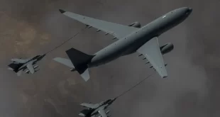 بالفيديو .. طائرة نقل عسكرية بريطانية تعمل بـ"زيت القلي" تحلق بنجاح