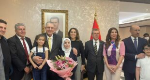 السفارة السورية في الإمارات تكرم البطلة شام البكور