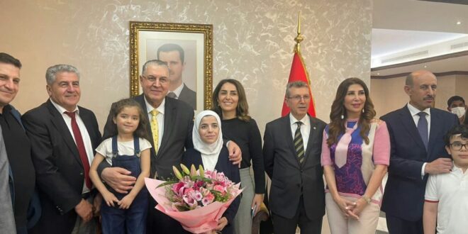 السفارة السورية في الإمارات تكرم البطلة شام البكور