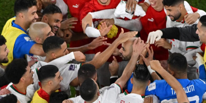 ما سر احتفال لاعبي المغرب بتأهلهم لثمن نهائي المونديال