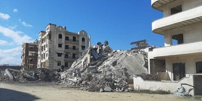 تشكيل لجان للكشف الفوري عن المباني المتضررة من الزلزال في اللاذقية